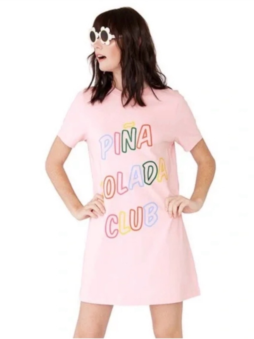 ban.do Pink Graphic Nightshirt - Pina Colada Club